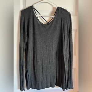 Hollister long sleeve dark gray